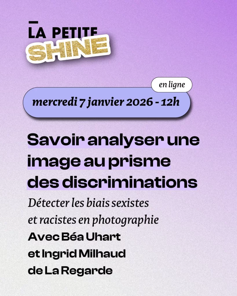 Webinaire Shine : "Savoir analyser une image au prisme des discimiantions", animé par Béa Uhart et Igril Milhaud