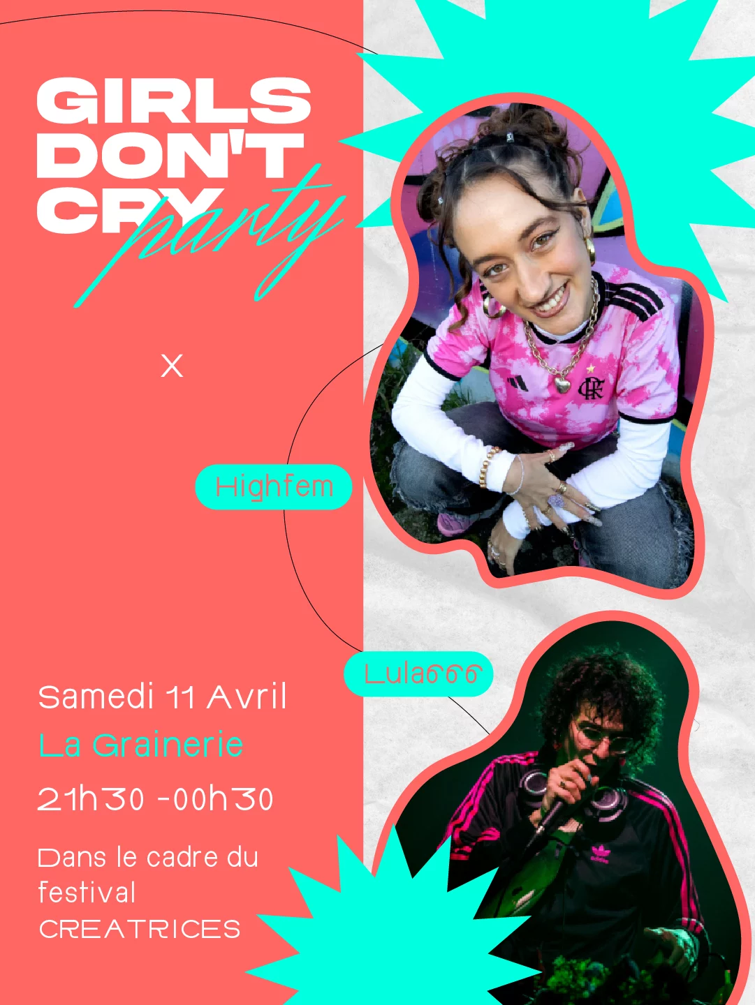 Evenement Girls Don't Cry Party - La Grainerie - Toulouse samedi 11 avril 2026